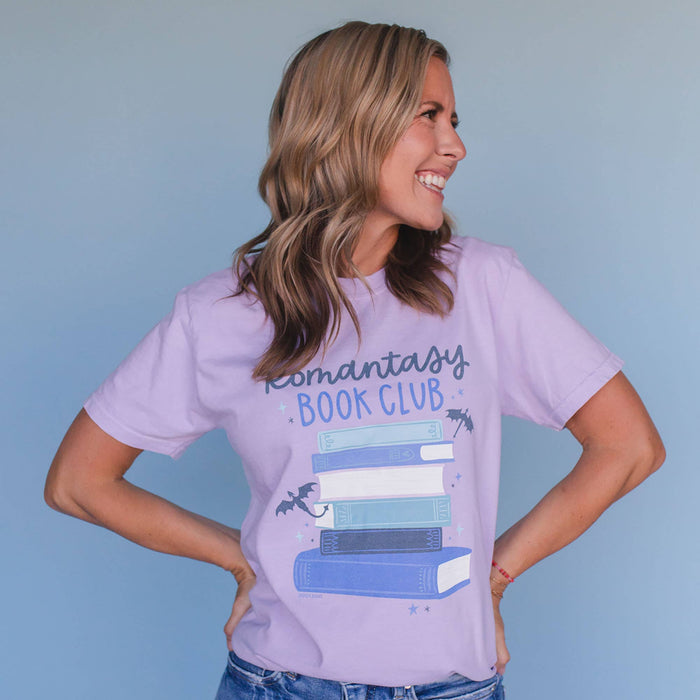Romantasy Reader Book Club Tee - Orchid: XXL