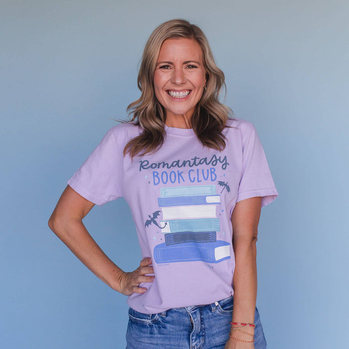Romantasy Reader Book Club Tee - Orchid: XXL